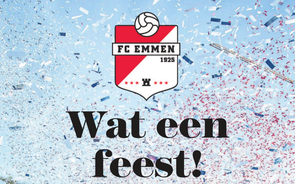 Wat een feest! FC Emmen is terug op het hoogste niveau, de eredivisie.