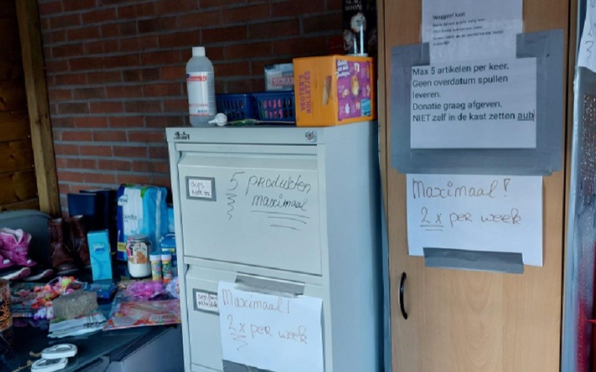 Er staat nu nog één kast, maar daar komen op korte termijn twee bij.