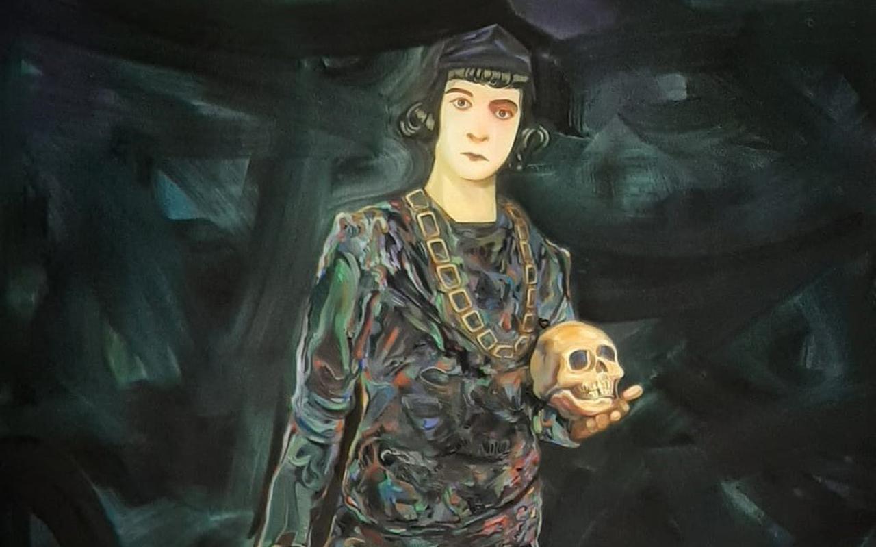 Nicole Eisenman: 'Hamlet' (2007) olieverf op doek (208,28 x 165,1 cm).