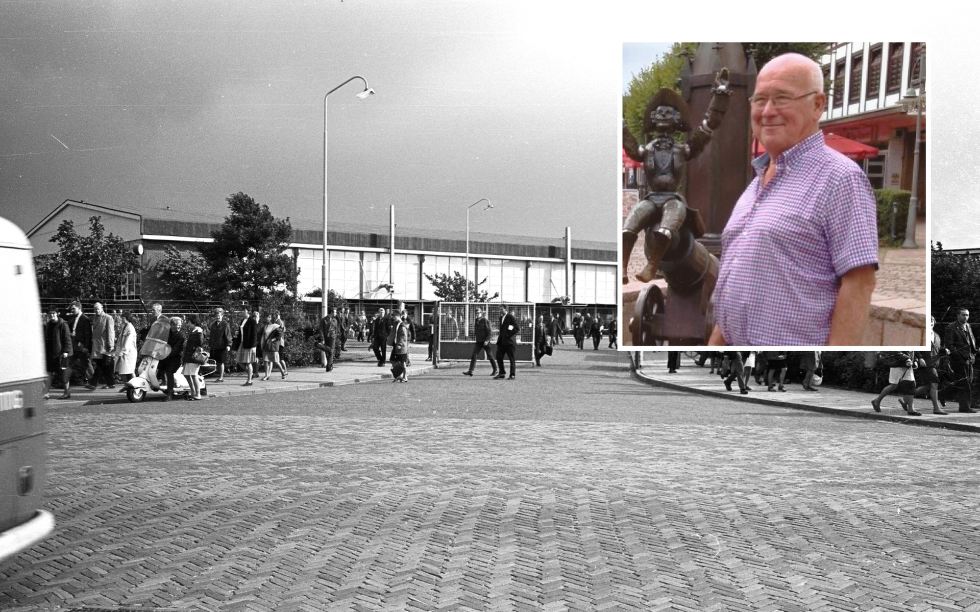 Op de hoofdfoto de vestiging van Philips in Stadskanaal, inzet: Harm Lutjeboer.