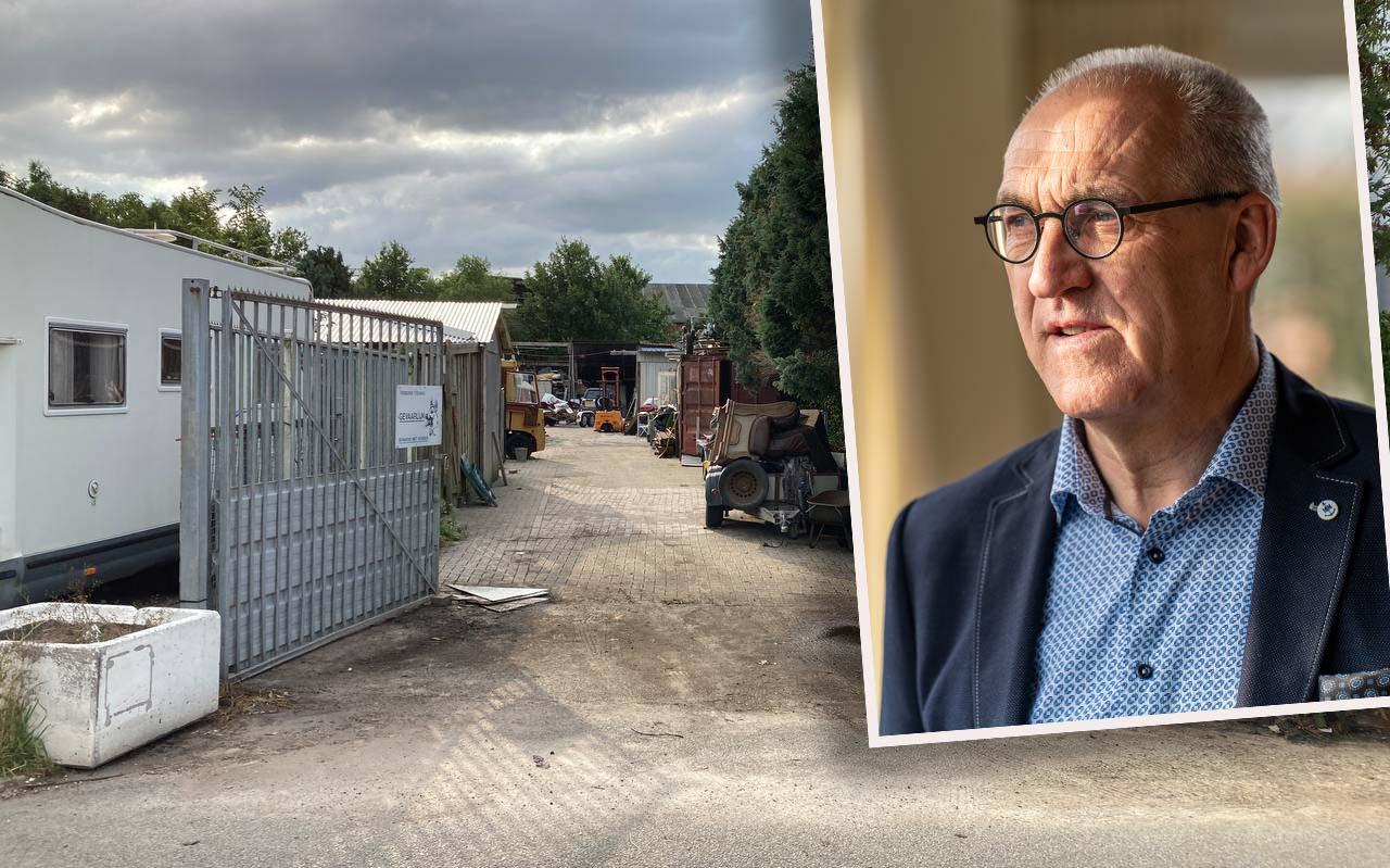 In een drugslab in Kiel-Windeweer werd in augustus een dode man aangetroffen. Inzet: burgemeester Adriaan Hoogendoorn. In een drugslab in Kiel-Windeweer werd in augustus een dode man aangetroffen. Inzet: burgemeester Adriaan Hoogendoorn.