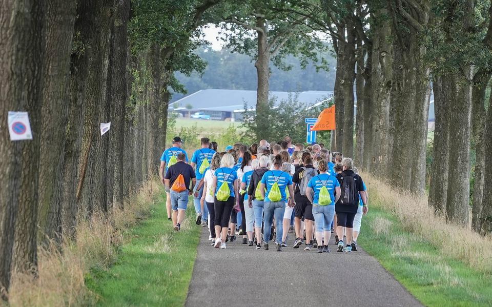 De Groot Westerwolde Tocht trekt altijd honderden deelnemers. 
