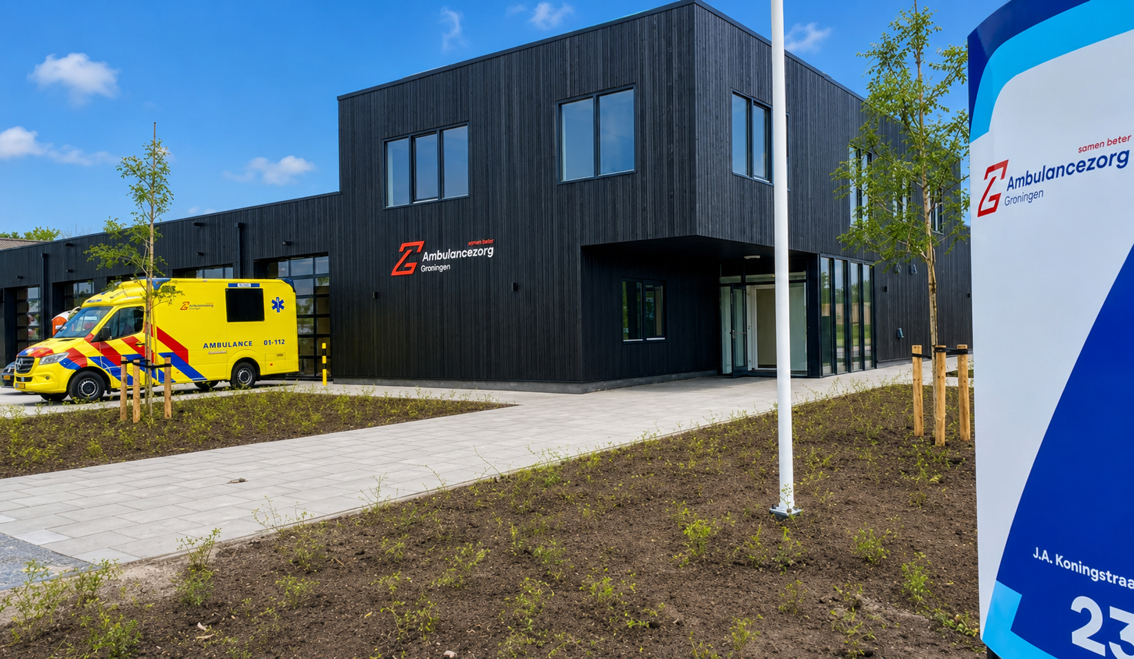 Open dag nieuwe ambulancepost Winschoten: iedereen welkom voor een kijkje achter de schermen
