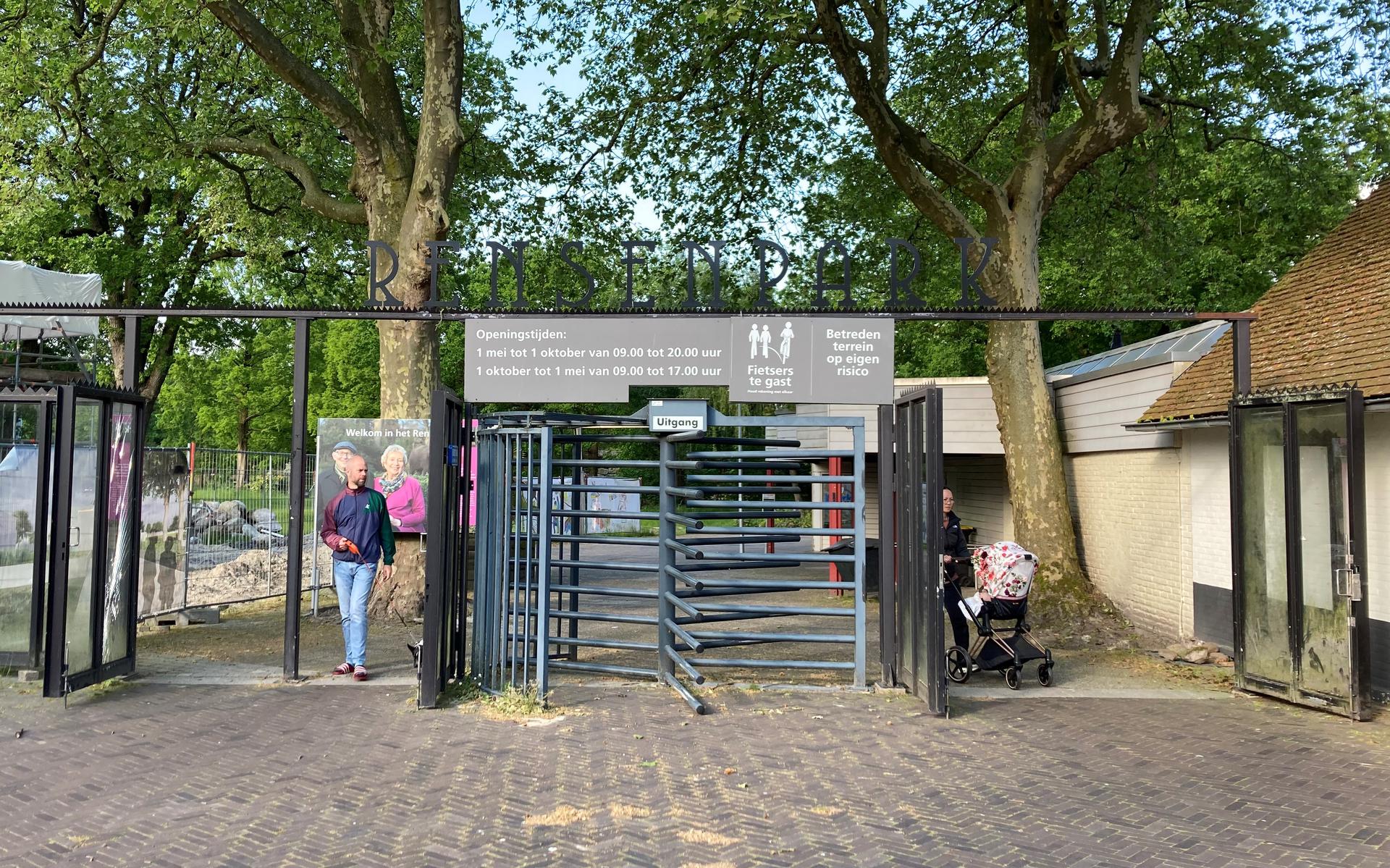 De ingang van het Rensenpark in Emmen