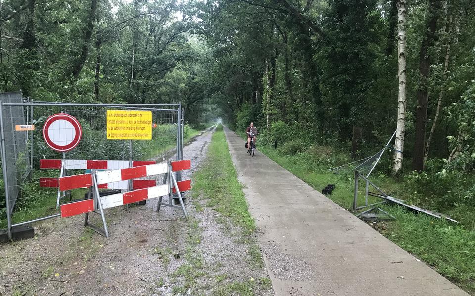 Omstreden fietspad tussen Anloo en Schipborg 