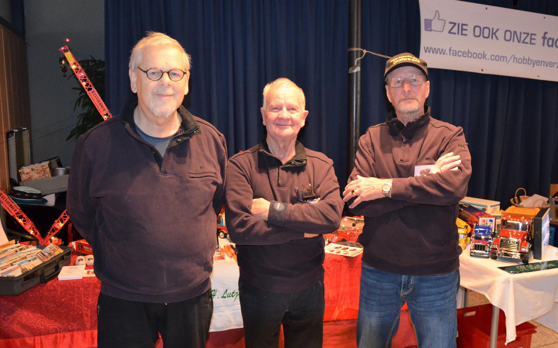 Drie van de vier organisatoren: Henk van der Heide, Harm Lutjeboer en Hessel Troost. 