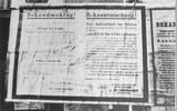 Een aanplakbiljet waarmee de Duitsers de instelling van de avondklok, oftewel de spertijd, aankondigden. 