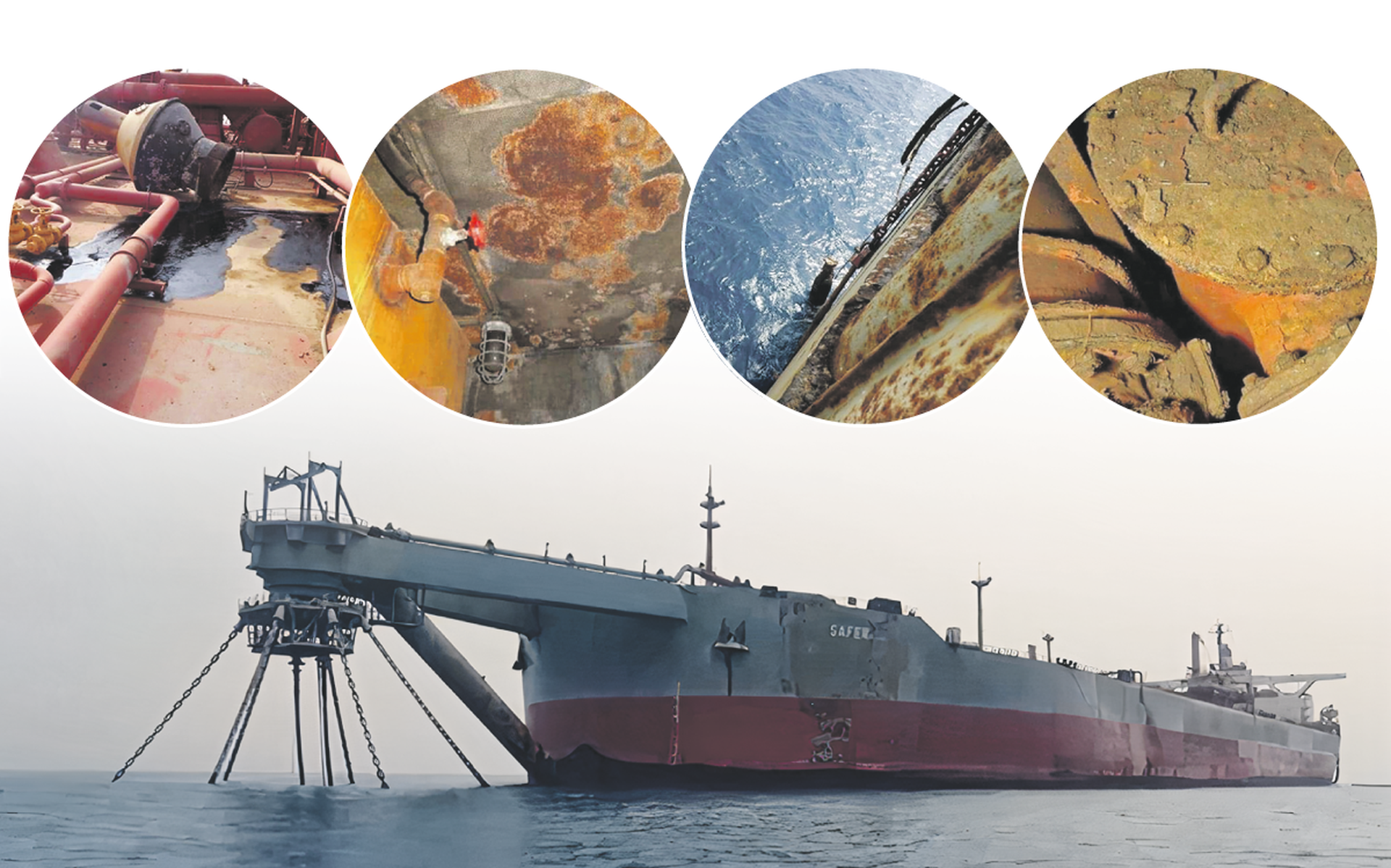 Het schip, de Safer, is verlaten nadat in 2015 de burgeroorlog in Jemen uitbrak.