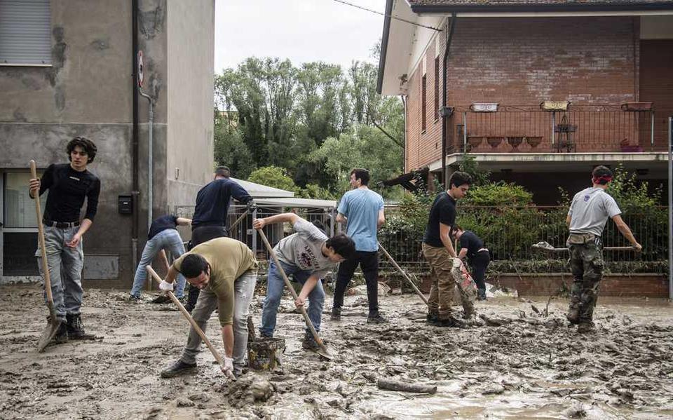 De overstromingen in de provincie Emialia-Romagna hebben grote schade achtergelaten.