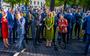 Ontmoeting Tweede Kamerleden en bestuurders uit Noord-Nederland met o.a. CdK Groningen René Paas, collega-CdK Jetta Klijnsma van Drenthe en op achtergrond met oranje stropdas Marco Out. 