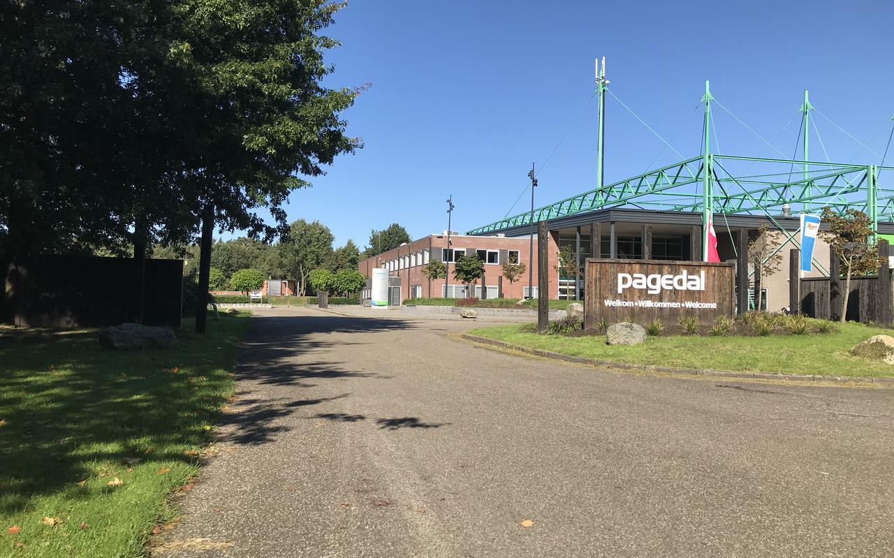 Ingang naar het vakantiepark Pagedal in Stadskanaal, dat genoemd werd als mogelijke opvanglocatie voor 200 asielzoekers.