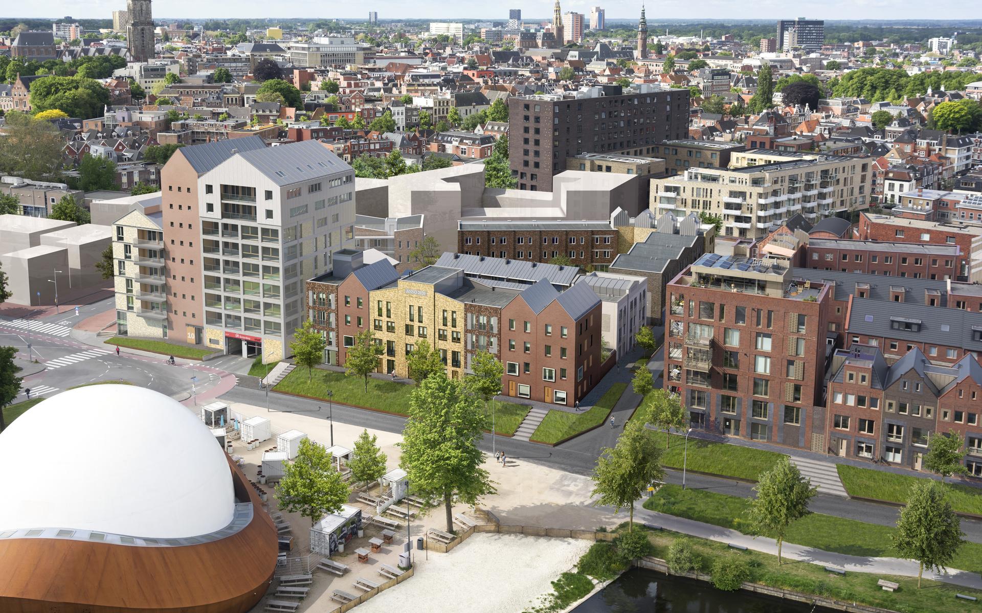 Bouw appartementencomplex De Kroon en 27 huurappartementen luidt eindfase gebiedsontwikkeling Ebbing