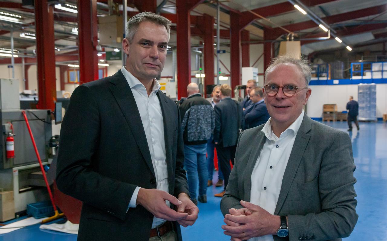 Pieter Tibbits (links) en Hans Praat. Pieter Tibbits (links) en Hans Praat.