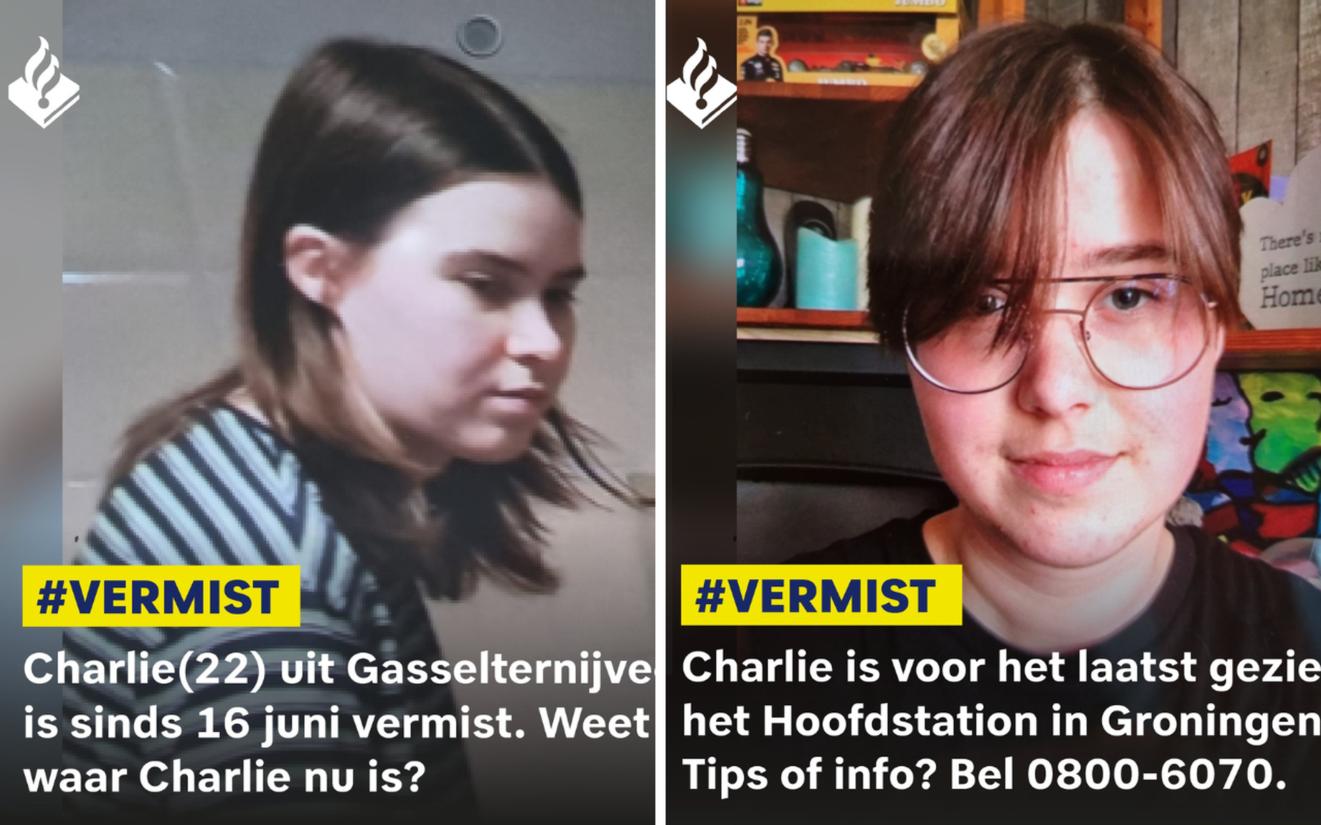 Charlie Plantenga (22) uit Gasselternijveen vermist in Groningen