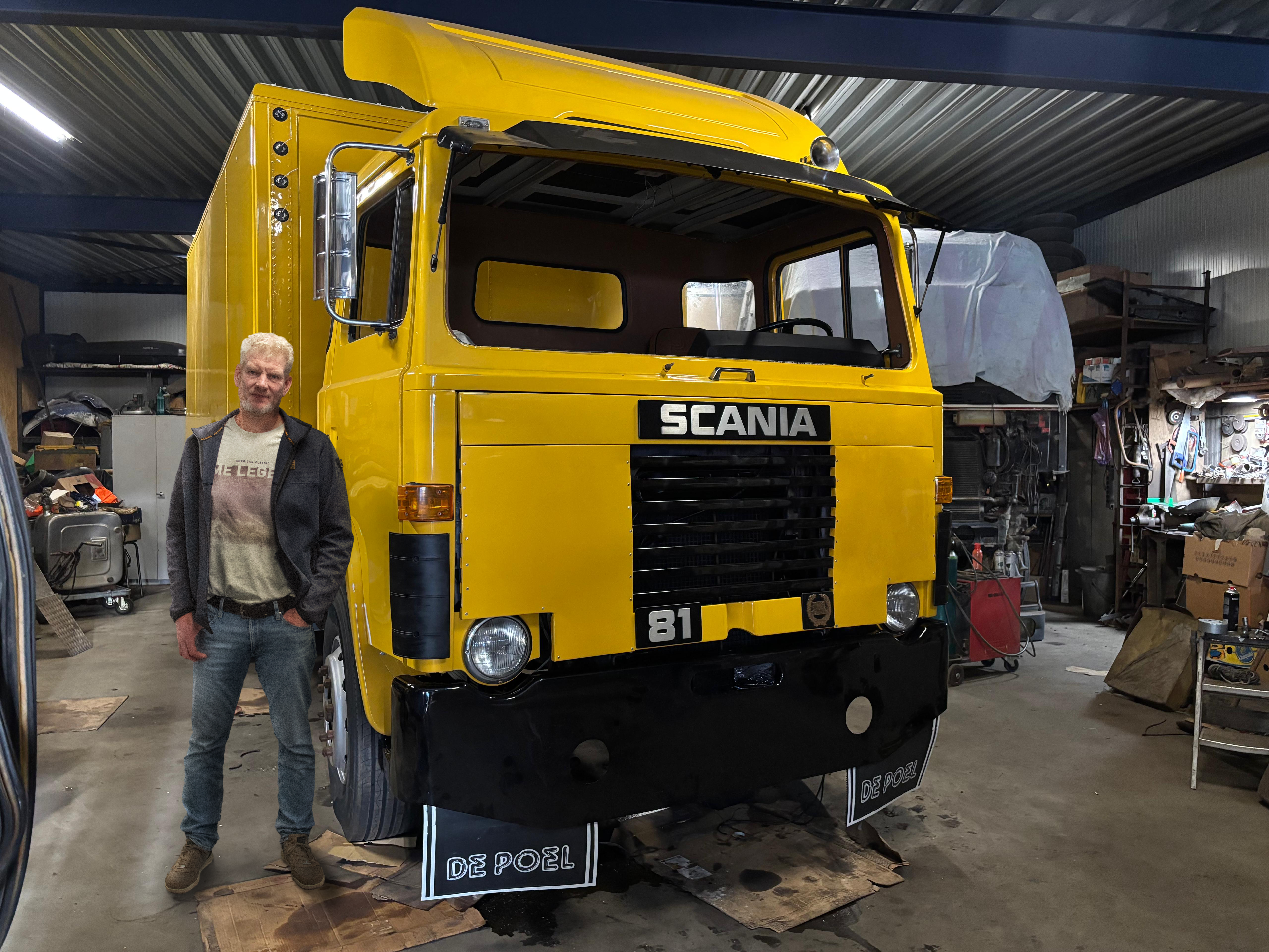 Iconische Scania 81 van Henk Wijngaard in ere hersteld door Nico uit Roden. ‘Dit is iets heel bijzon