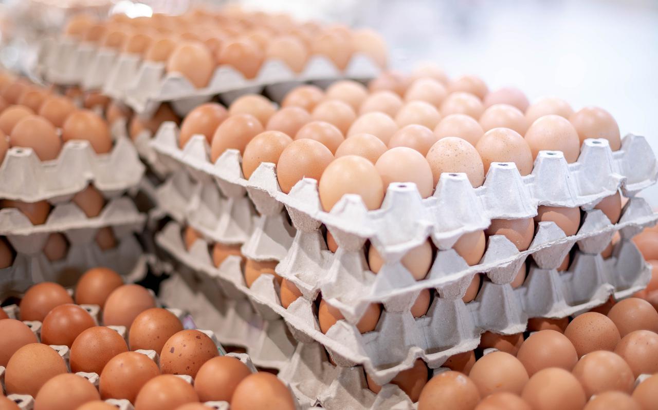 Eieren zijn in verhouding forser in prijs gestegen dan andere producten.