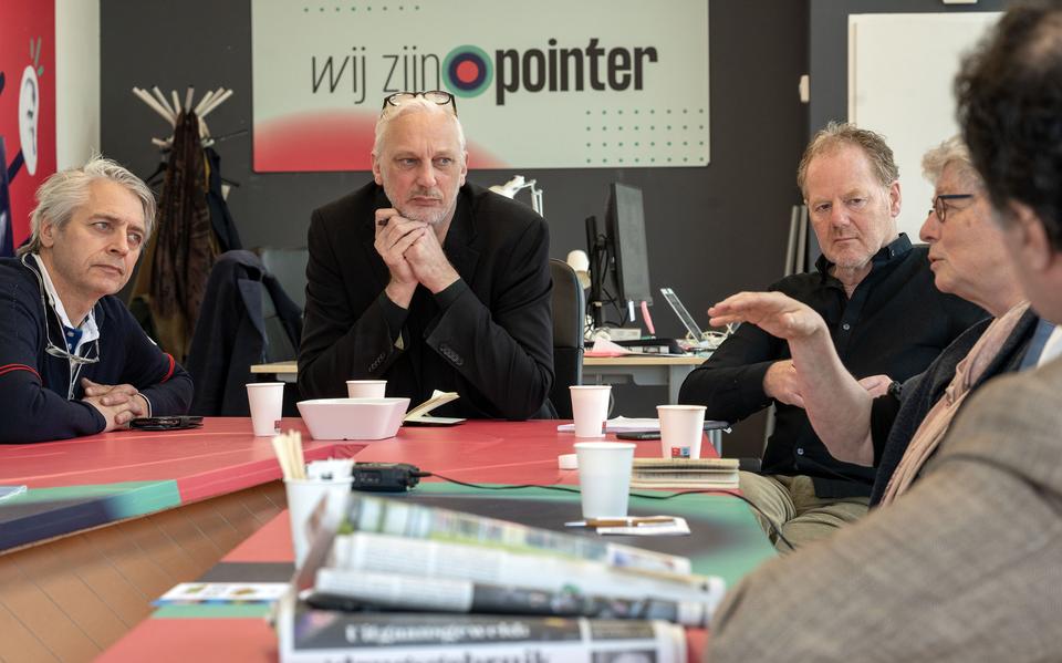 Gelouterd onderzoeker Gerjan Navis aan het woord tijdens de onderzoekstafel van Pointer. 