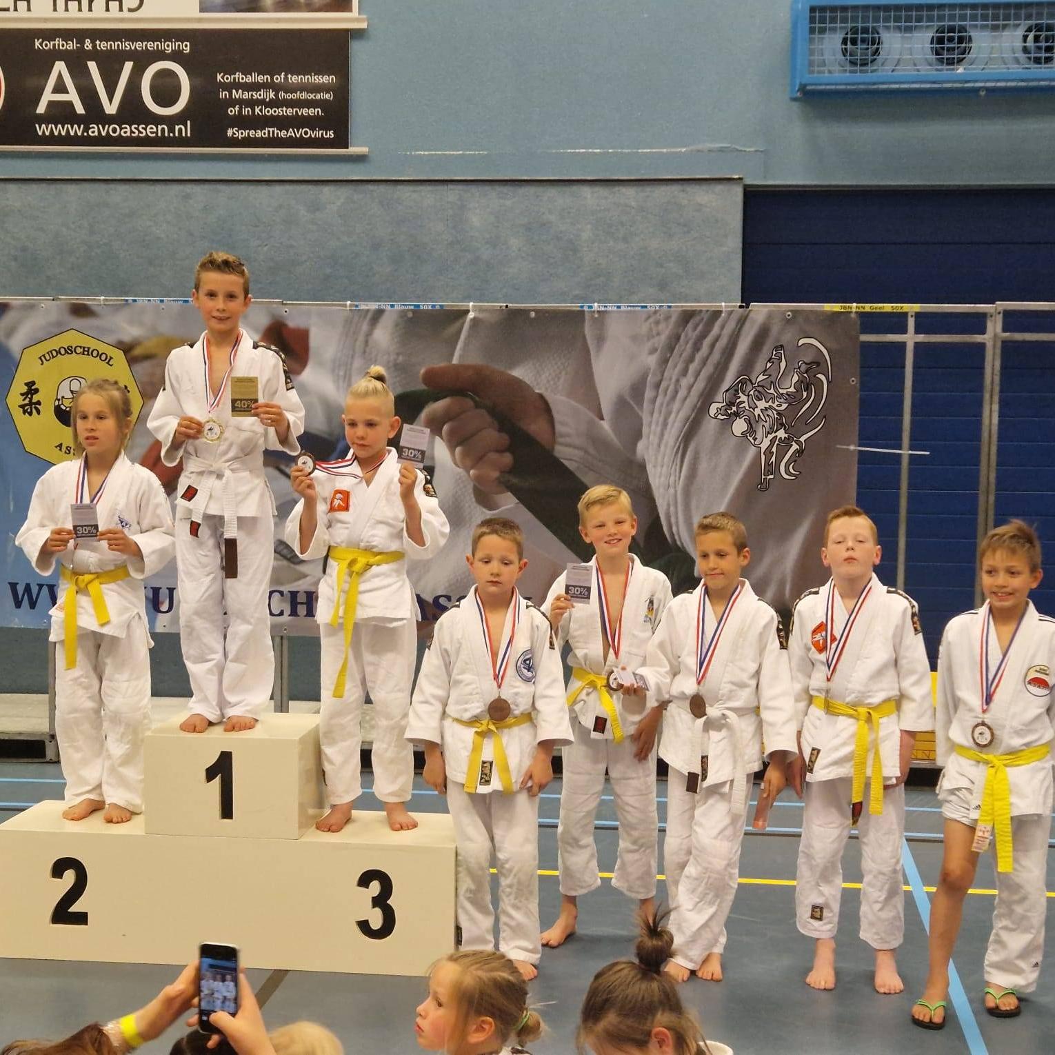 Judoka’s van Jigotai allemaal op het erepodium in Assen - Dagblad van ...
