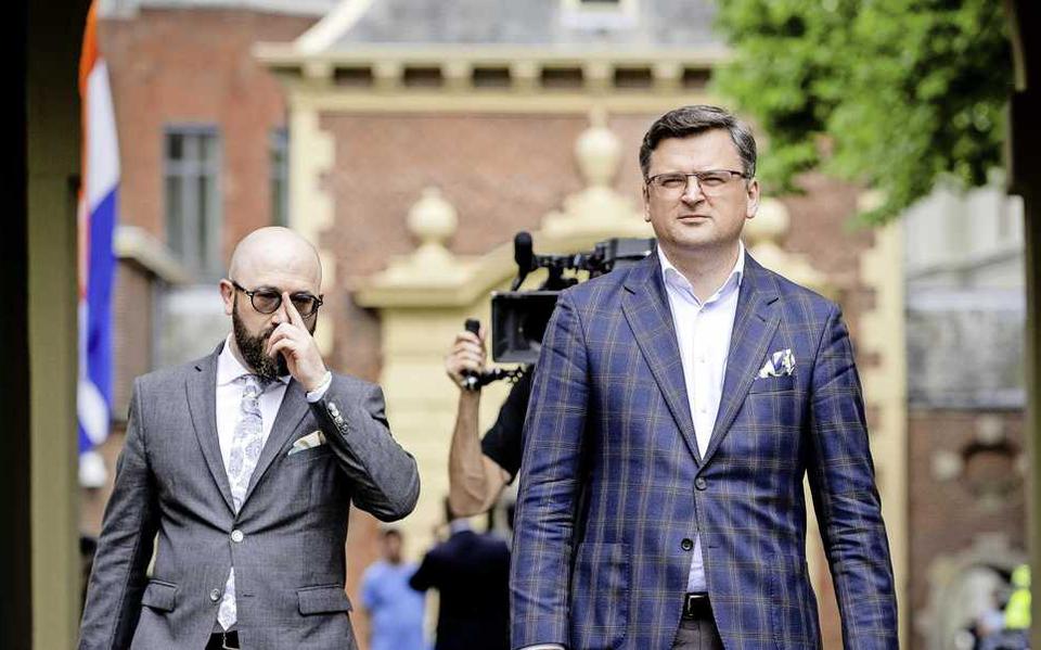 De Oekraiense minister van Buitenlandse Zaken, Dmitro Koeleba (rechts). Foto: ANP