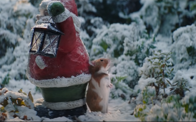 Still uit de reclame van Albert Heijn met Harry de hamster.