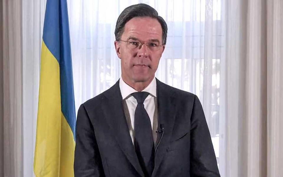 Premier Mark Rutte spreekt in videoboodschap steun uit voor verzet