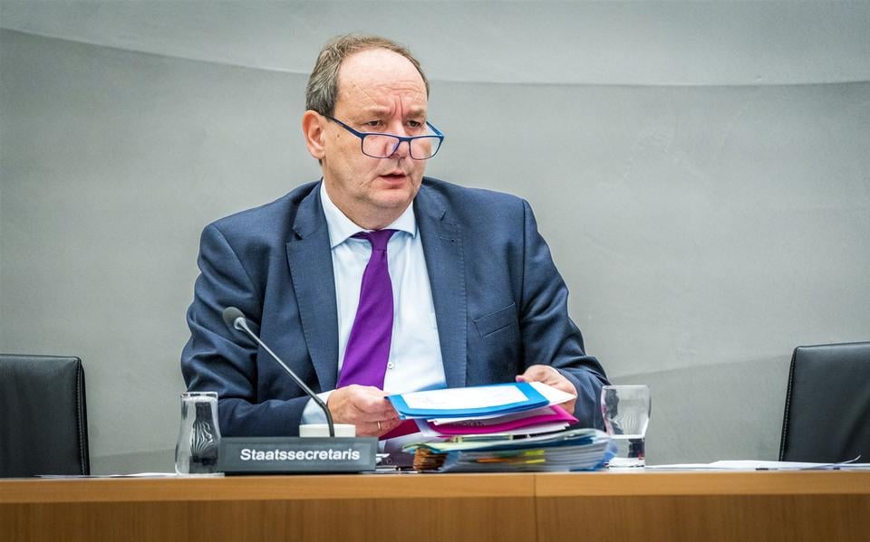 Staatssecretaris Hans Vijlbrief (Mijnbouw).