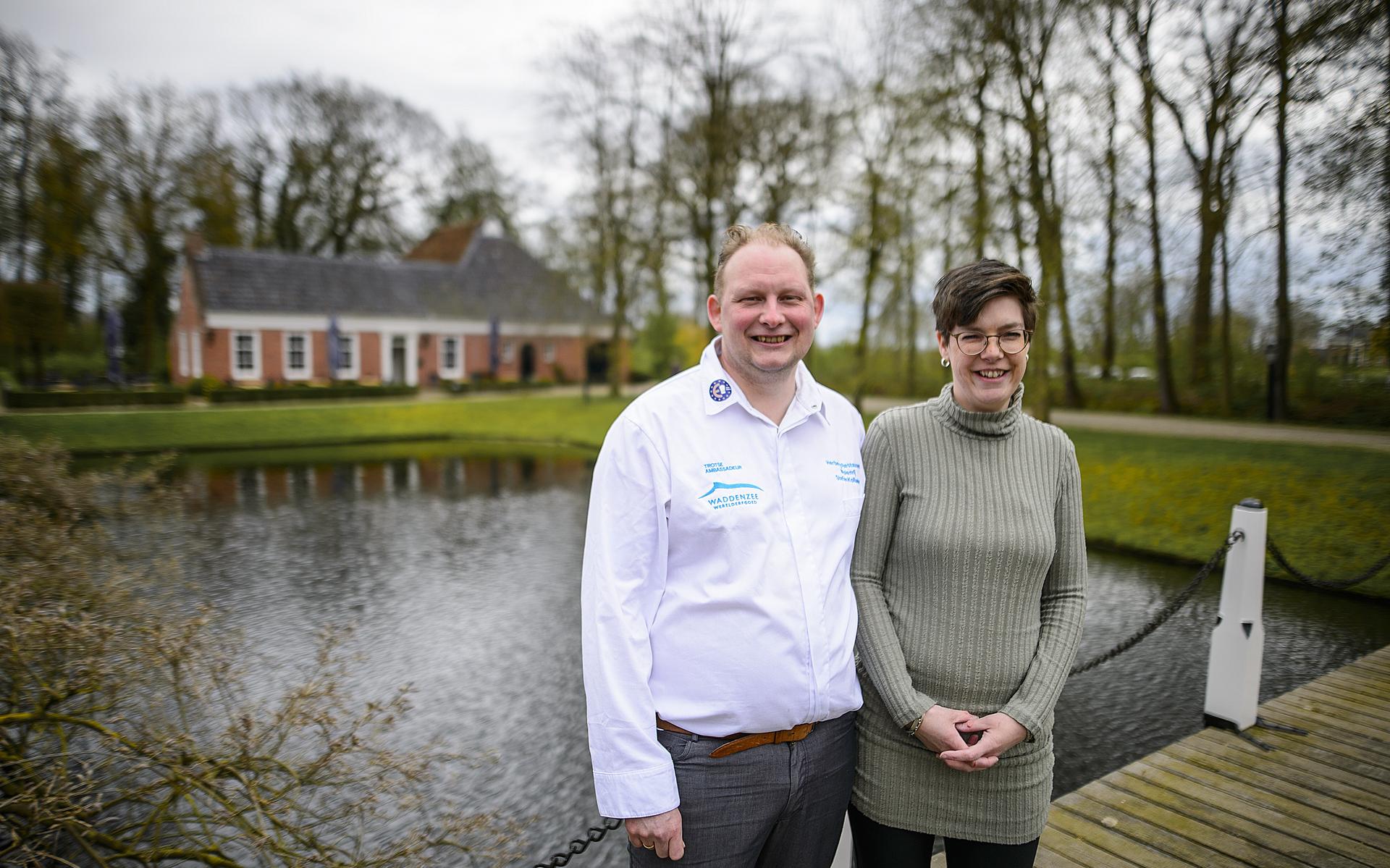 Stefan en Simone Kollumer van Herberg restaurant Molenrij exploiteren nu ook restaurant 't Schathoes bij borg Verhildersum in Leens.