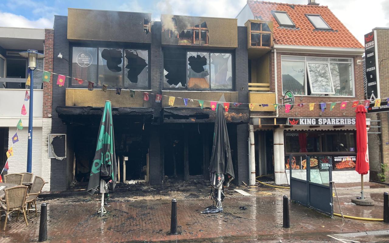 Restaurant Klein Paramaribo na de brand. Foto: DVHN Restaurant Klein Paramaribo na de brand. Foto: DVHN
