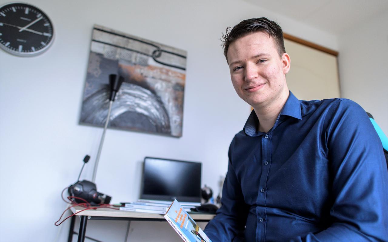 De 17-jarige Jamie Boomstra wil namens GemeenteBelangen Veendam de gemeenteraad in.