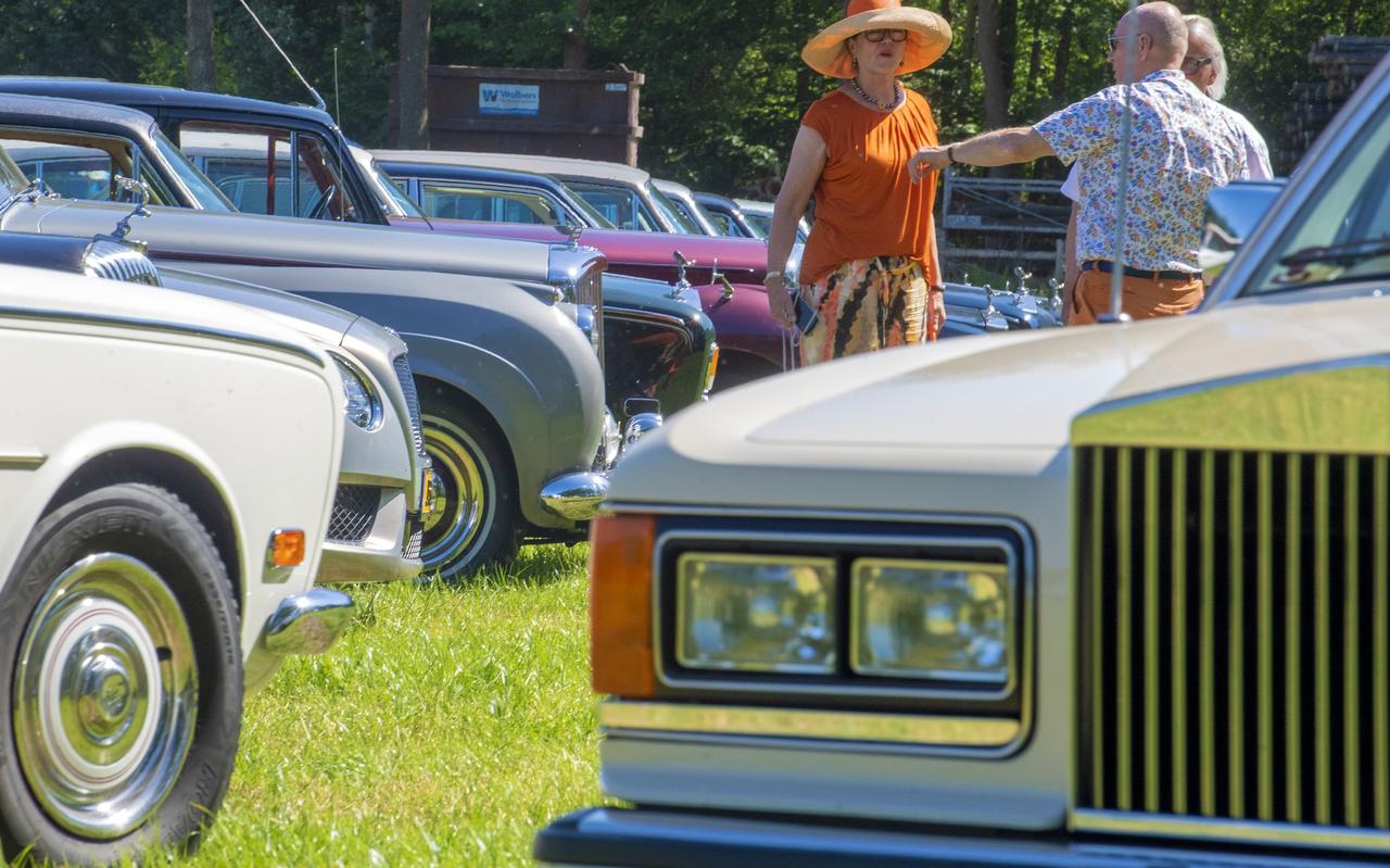 In het weiland aan de rand van Gees staat voor een kapitaal aan auto's. In het weiland aan de rand van Gees staat voor een kapitaal aan auto's.