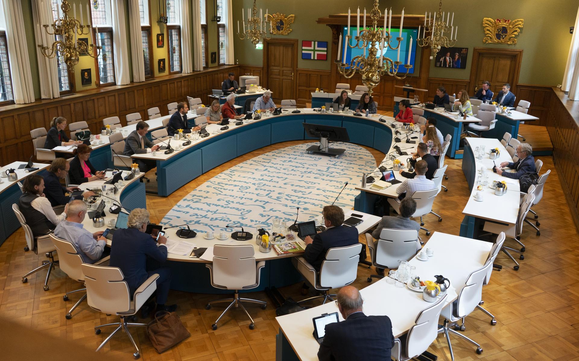 Een vergadering in de Statenzaal. Foto: Provincie Groningen