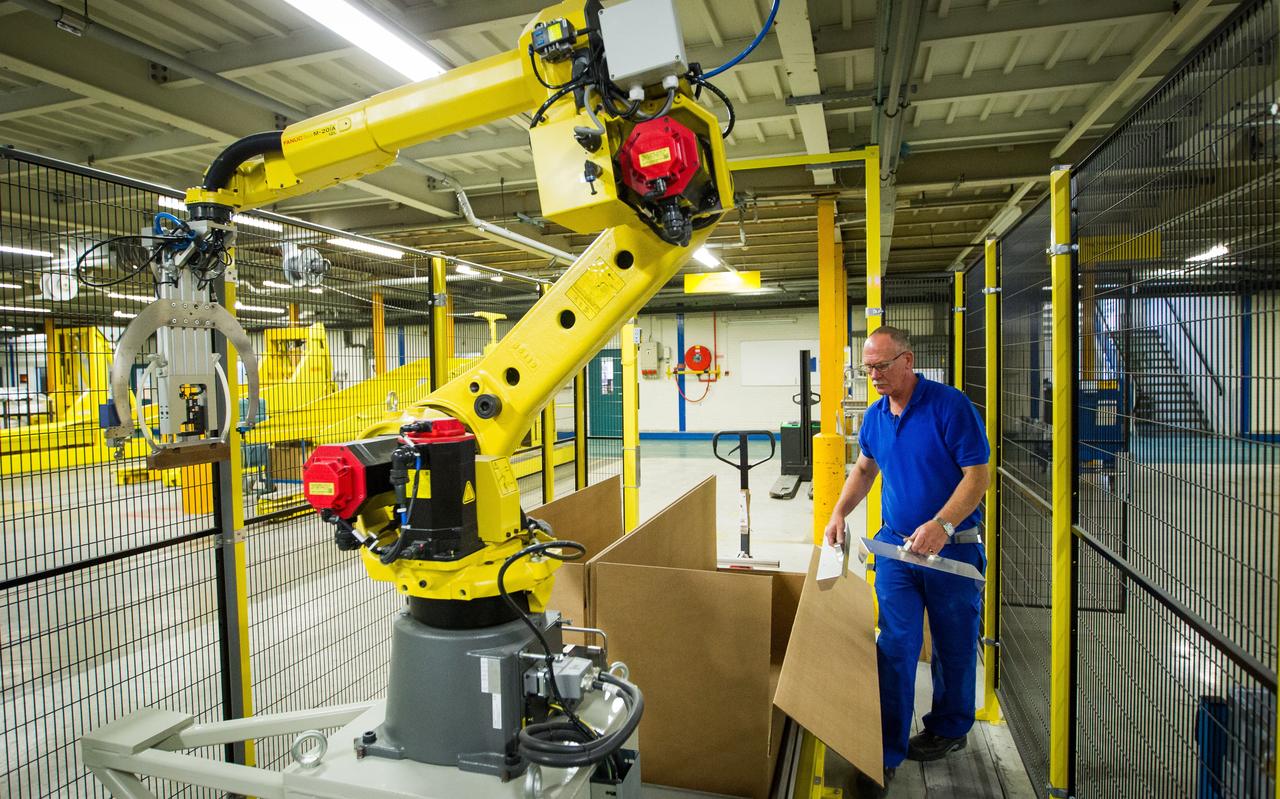 Inpakrobot bij Qsil. Inpakrobot bij Qsil.