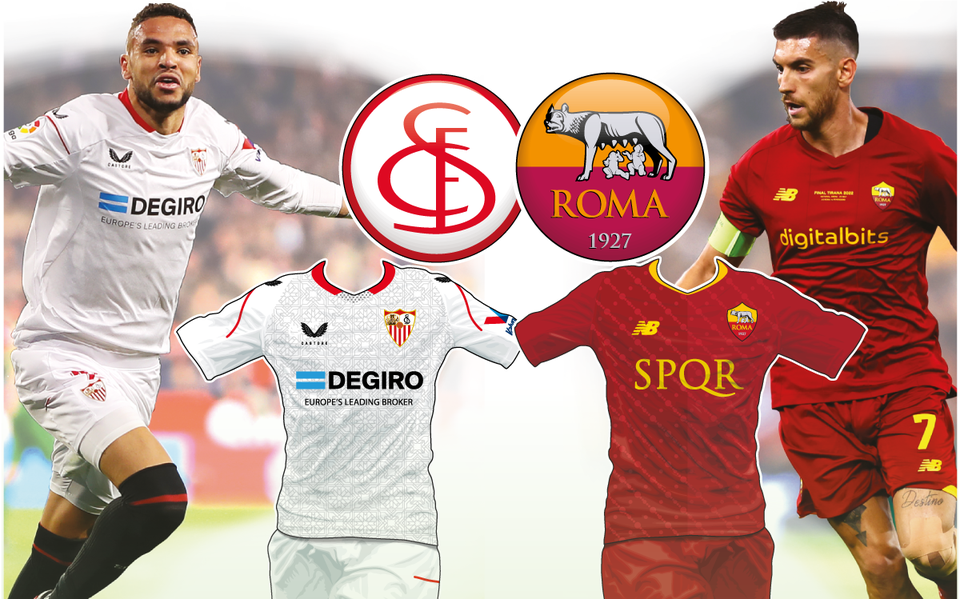 De finale gaat tussen Sevilla en AS Roma.