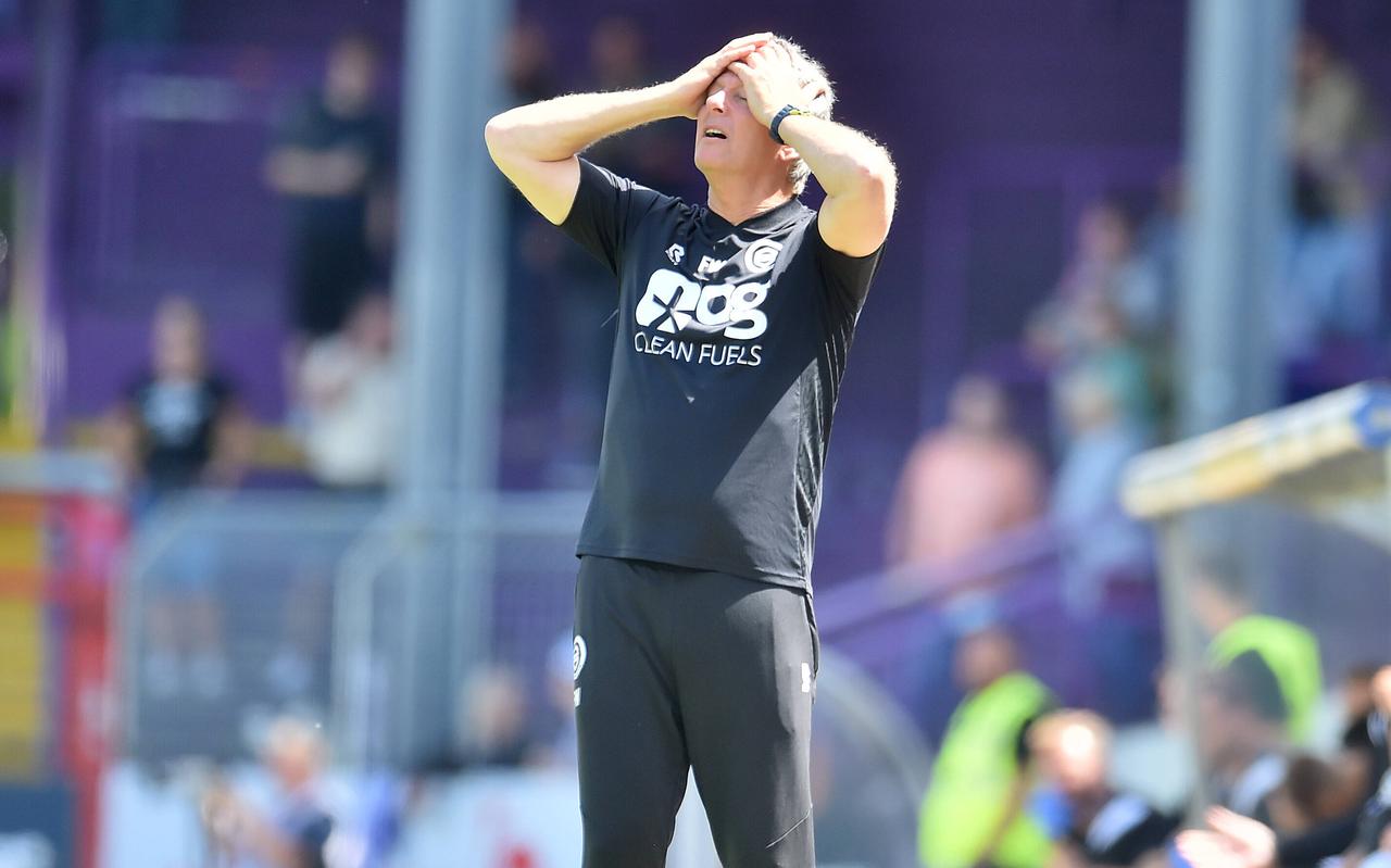 Trainer Frank Wormuth van FC Groningen. Trainer Frank Wormuth van FC Groningen.