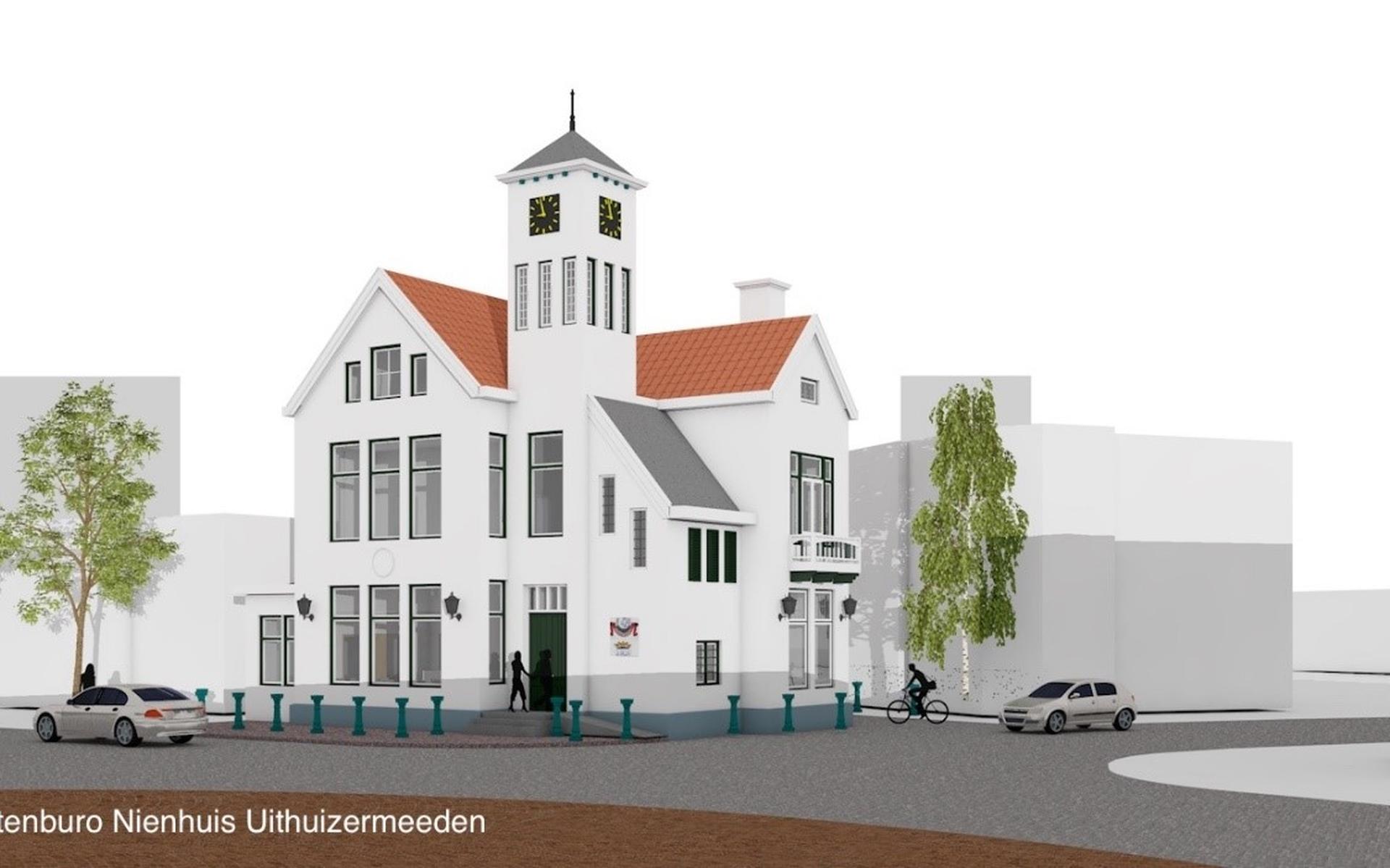 Vier appartementen in oude gemeentehuis Uithuizermeeden - Dagblad van het Noorden - Dagblad van het 