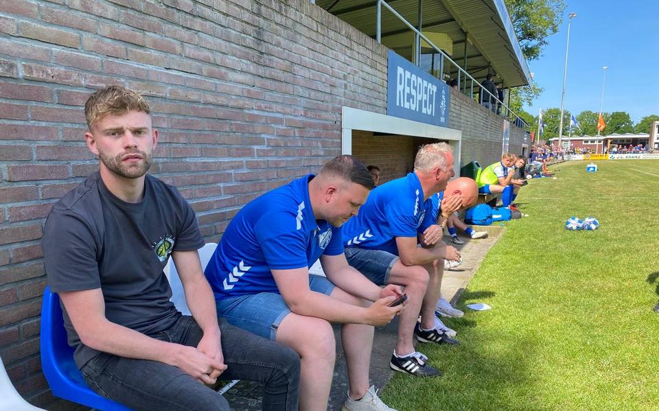 Spanning op de bank bij Valthermond.