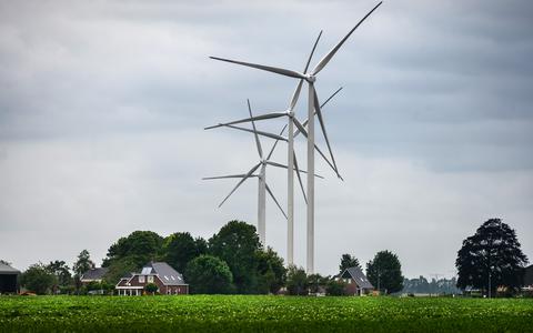 Windmolens in Meeden.