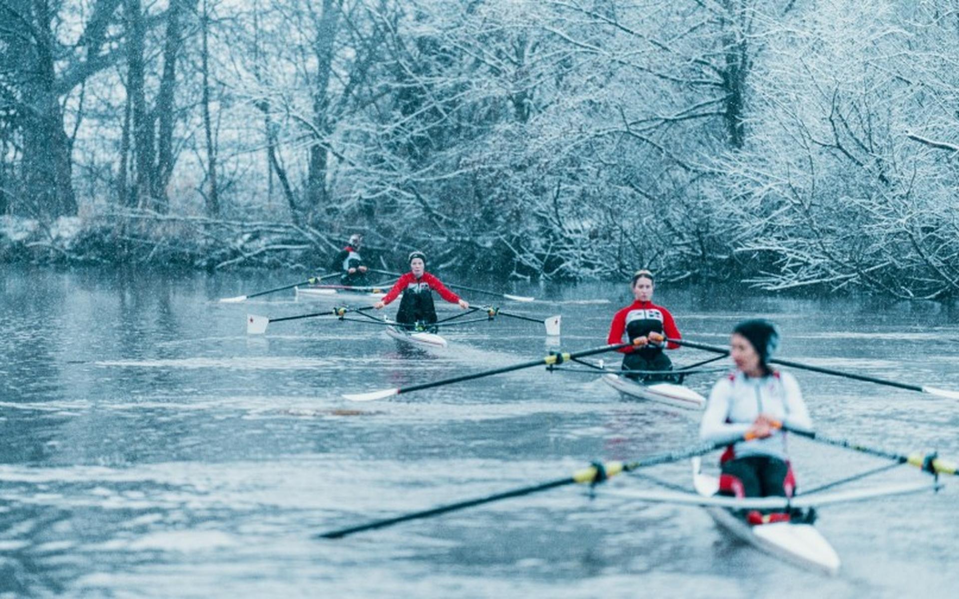 Roeiers van Aegir Groningen hopen op Siberische omstandigheden tijdens