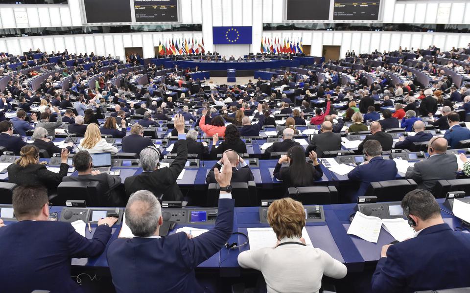 Het Europarlement bijeen in Straatsburg