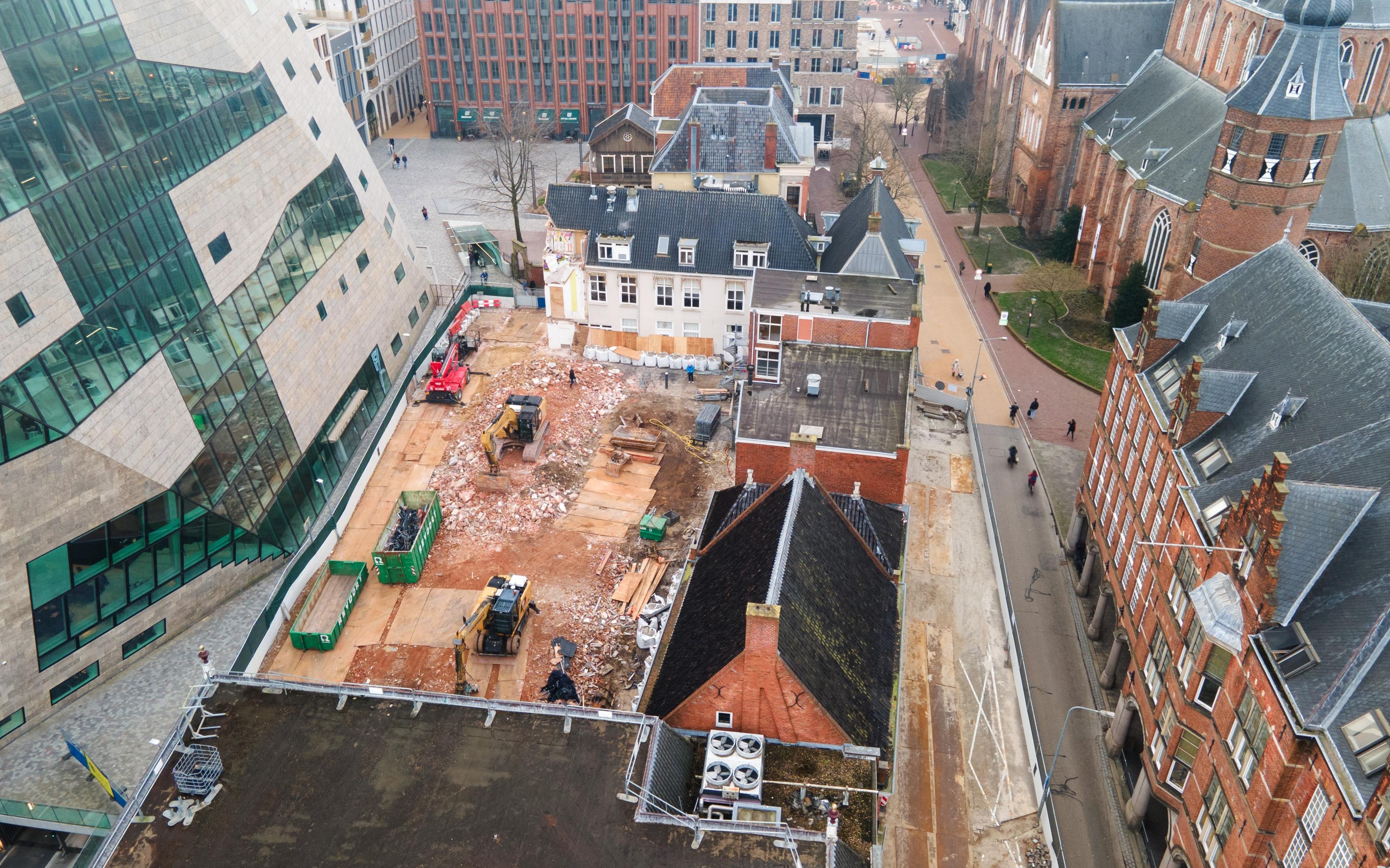 Unieke blik op nieuwe bouwplaats bij Grote Markt in Groningen - Dagblad