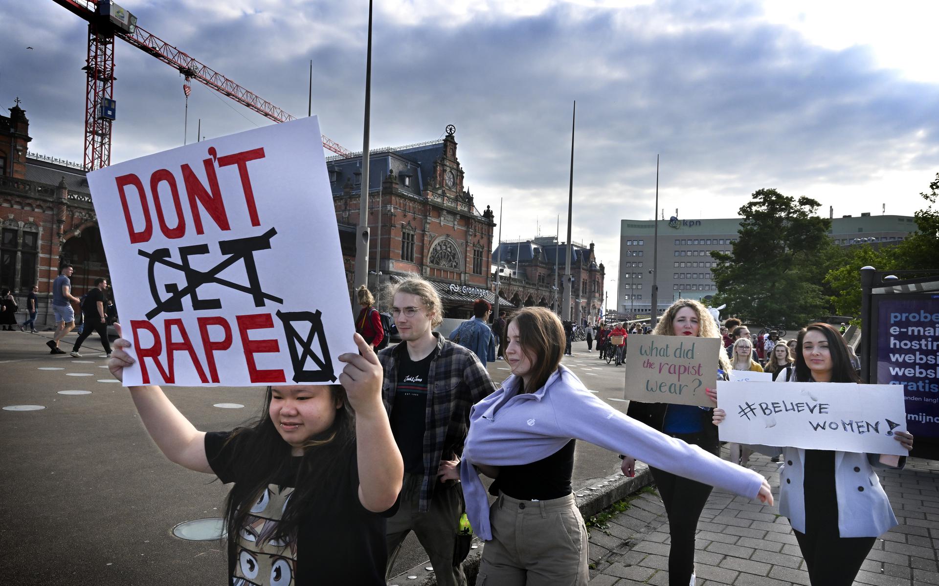 Protest Against Rammstein and Rape Culture in Groningen