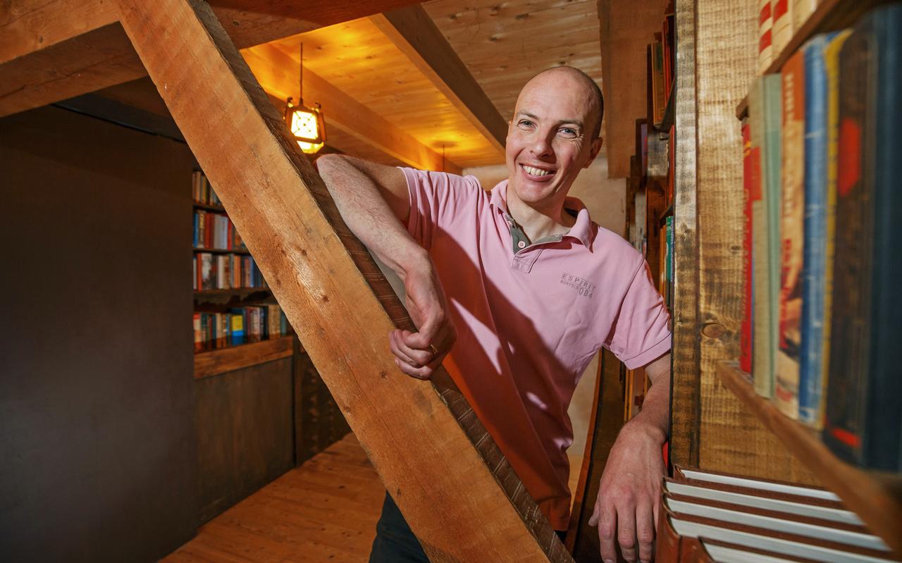Dennis Zinger bouwde zijn eigen escape room in Dwingeloo. Dennis Zinger bouwde zijn eigen escape room in Dwingeloo.