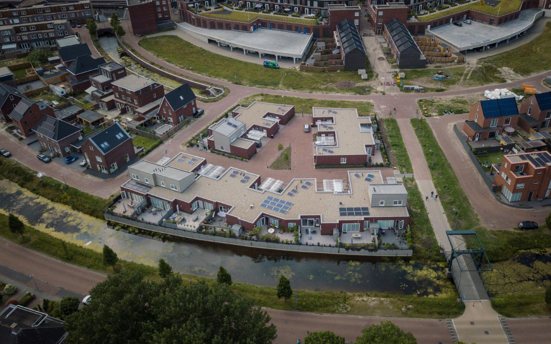 Het project in de Asser wijk Kloosterveen (Kloosterveste) van Stichting Seniorenbouw Noord-Nederland.