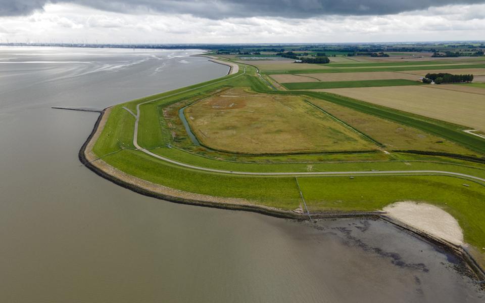 De Dubbele Dijk bij Bierum. Foto: Provincie Groningen