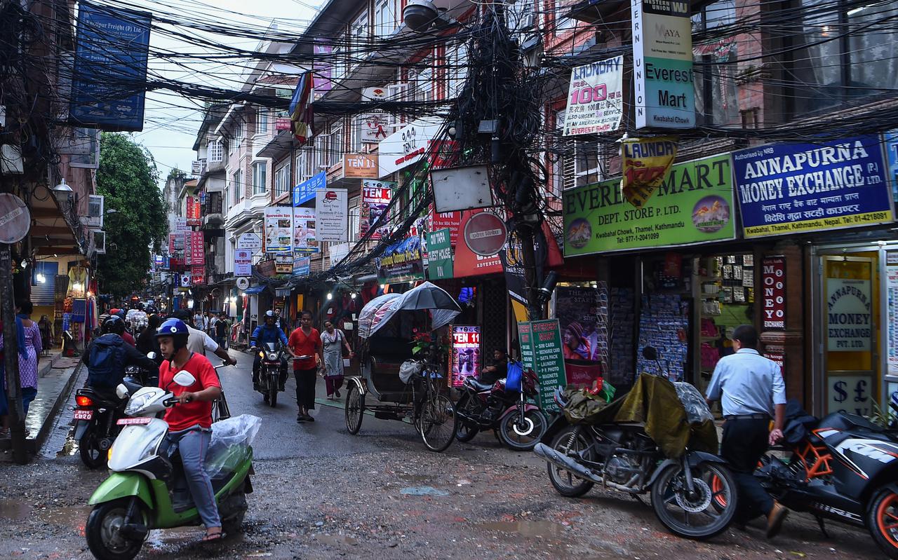 De wijk in Kathmandu in Nepal waar Van T. destijds in een hotel werd betrapt met een minderjarige jongen. Foto: AFP