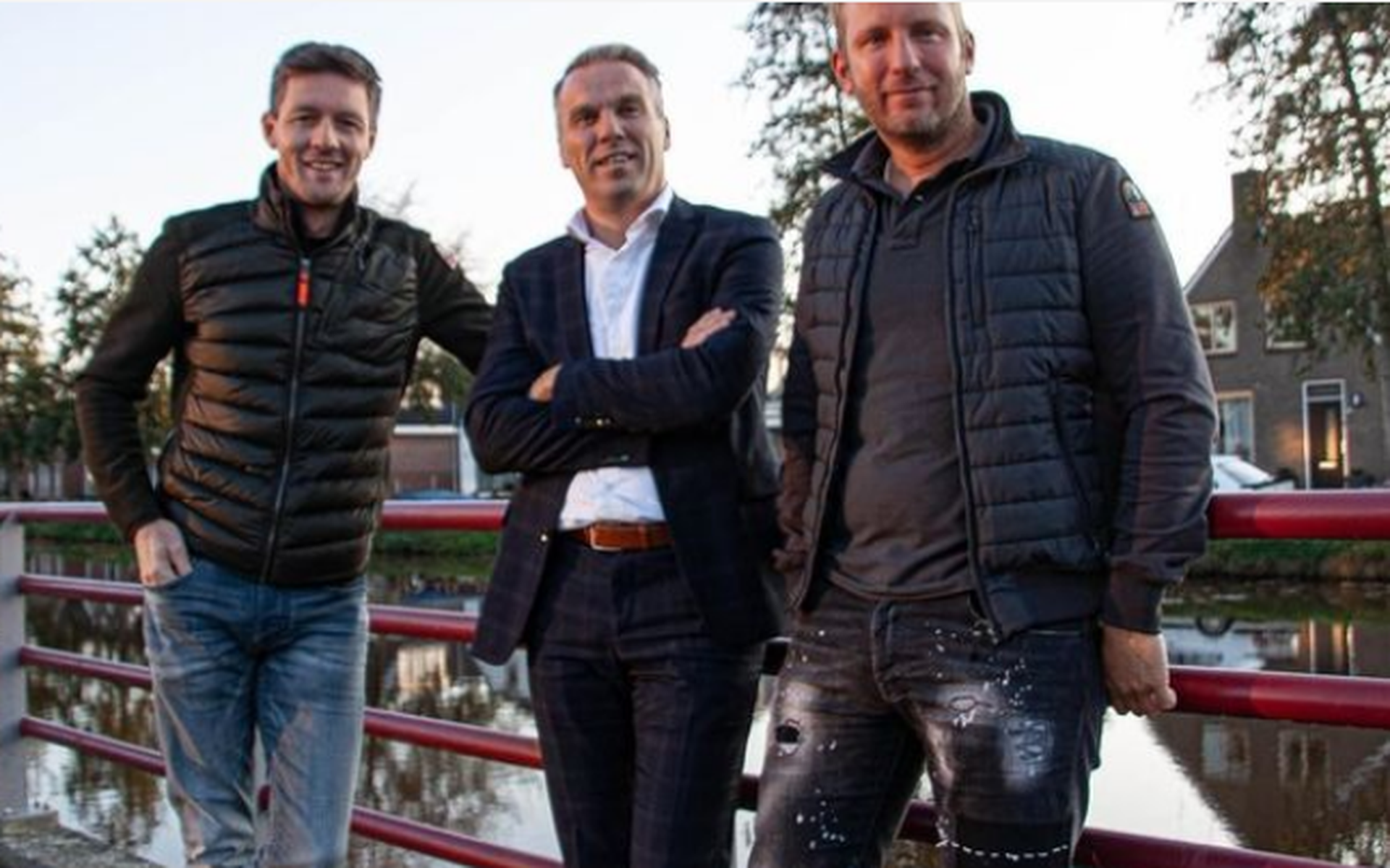 Marcel Dries, Gerwin Bruns en Jeroen van Broekhoven: drie van de bestuursleden van Verrassend Stadskanaal - Foto: Hielke Bosch