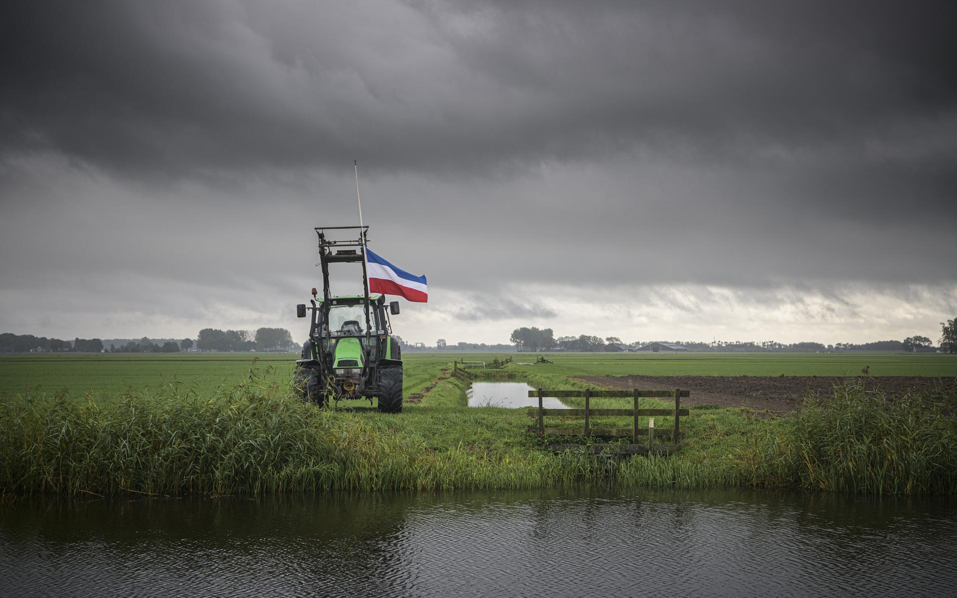 Stil protest op het Groninger platteland. Met deze foto werd Kees van de Veen tweede in de categorie 'nieuws regionaal - serie'.