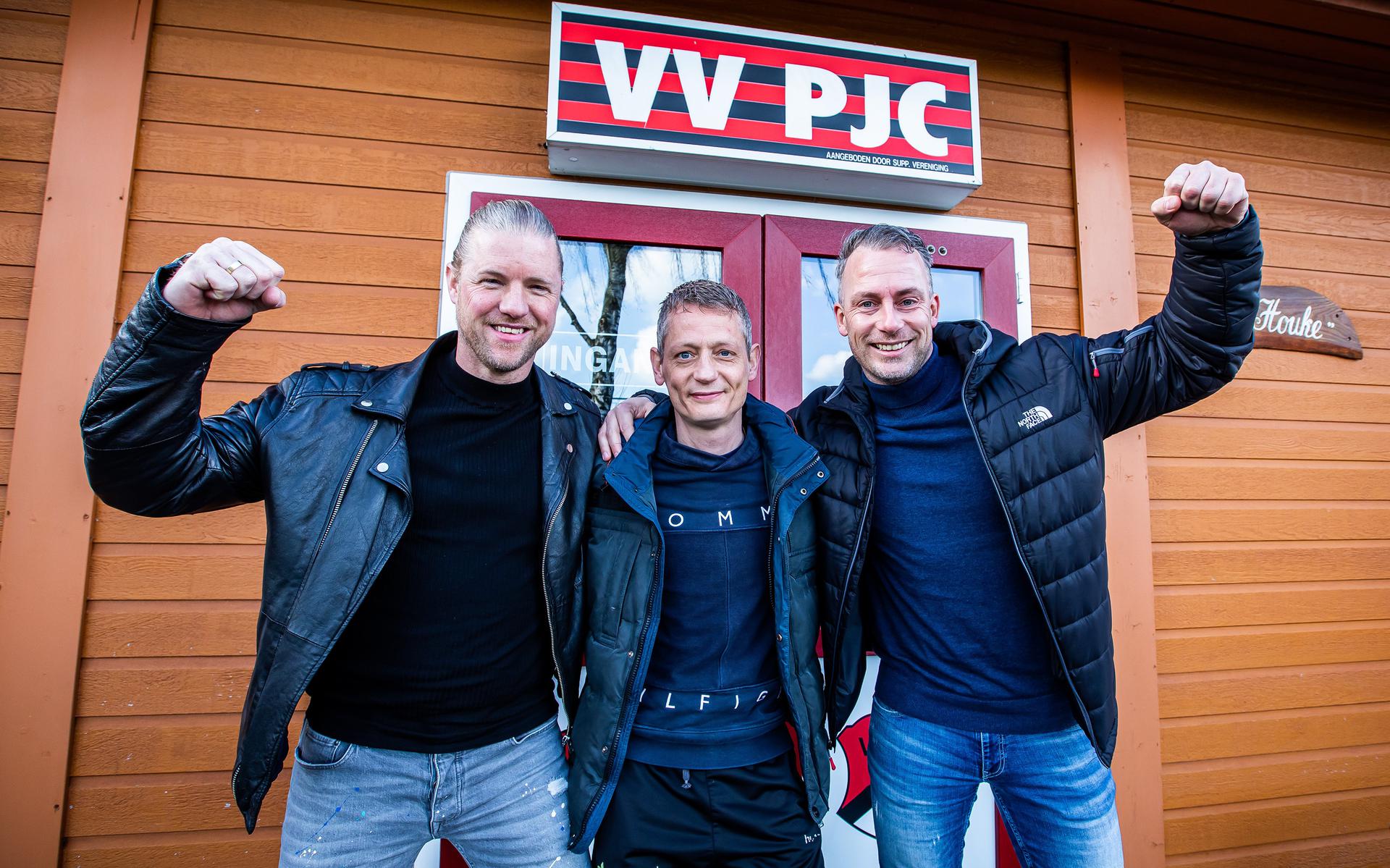 De 'oudjes' van derdeklasser PJC, met van links naar rechts Bert Meijer, Wouter Valeton en Henk Blaauw.