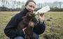 Jody Busch (33) begint een ecologische voedseltuin in Bad Nieuweschans, haar schapen staan er al.
