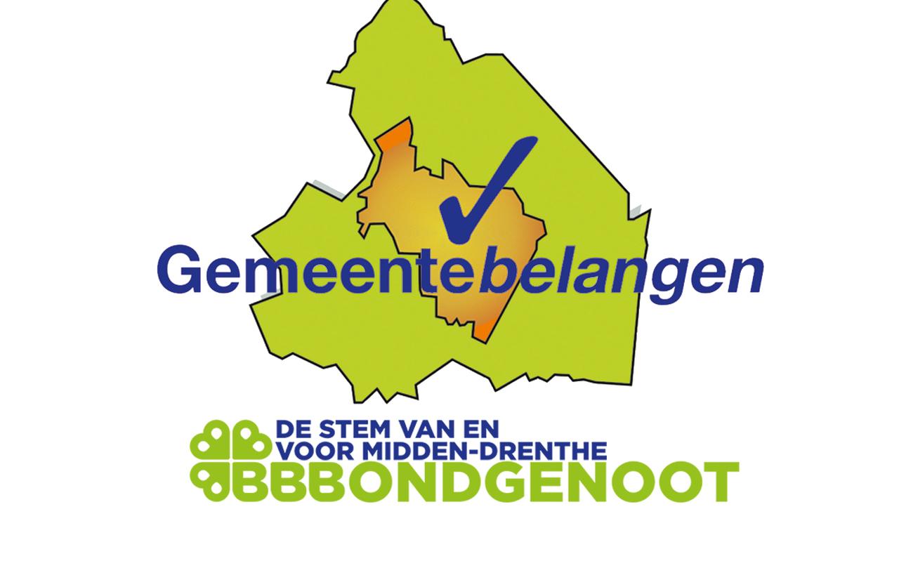 Het logo van Gemeentebelangen Midden-Drenthe met de toevoeging BBBondgenoot. Het logo van Gemeentebelangen Midden-Drenthe met de toevoeging BBBondgenoot.